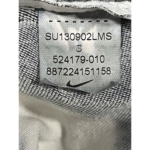 Nike Dri Fit Cropped Leggings Zebra Stripe Gray/White Sz Small Activewear Gym - Picture 8 of 8